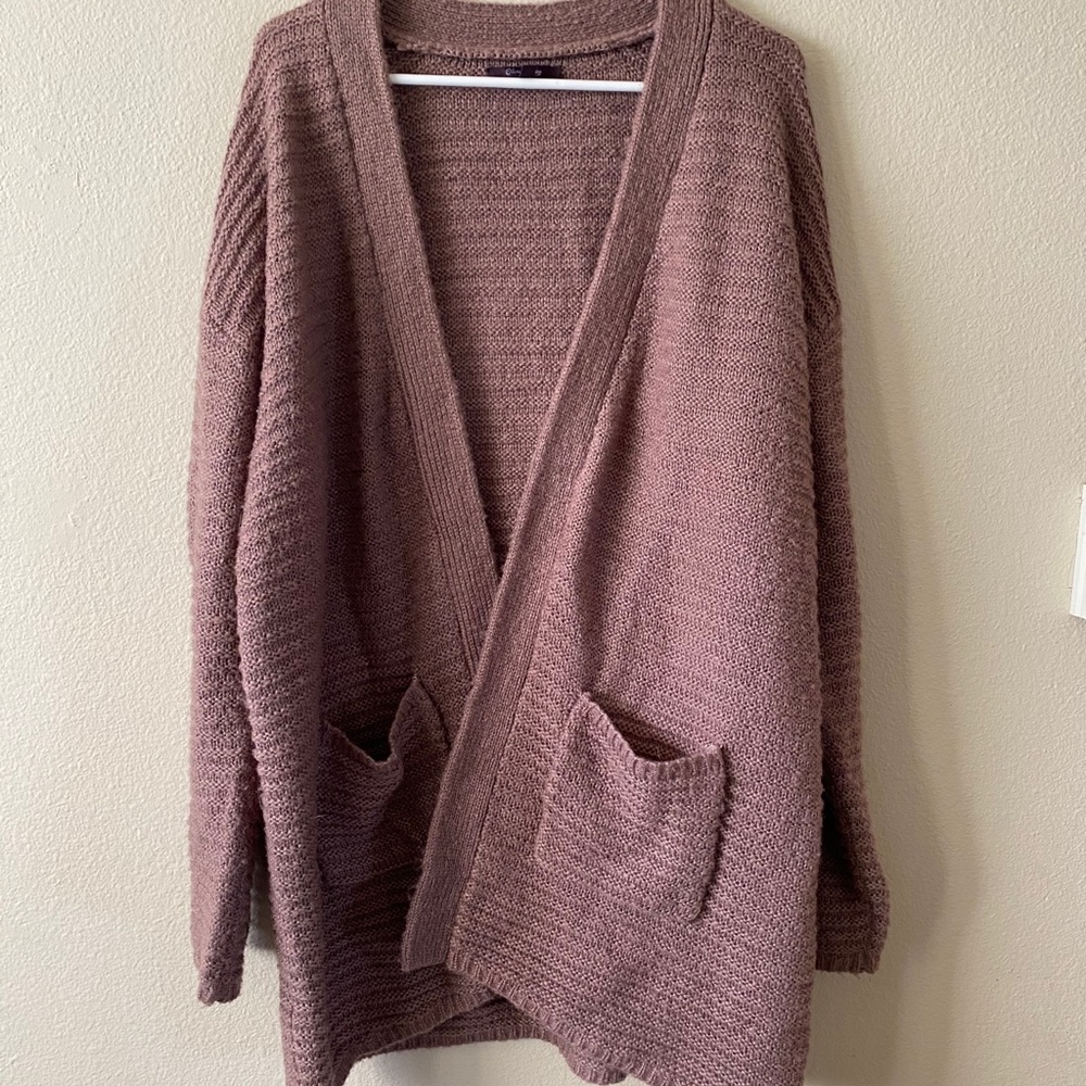 Pink cardigan
